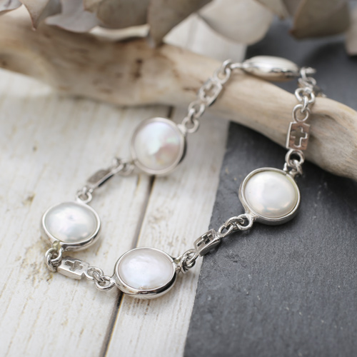 シルバー SV925　淡水真珠　淡水パール ネックレス アクセサリー 3583-FS20