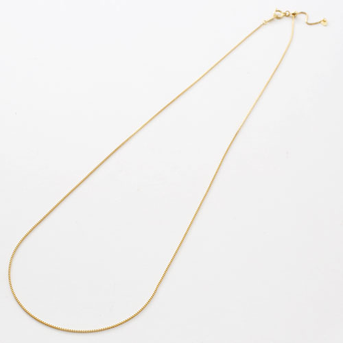 18金 ベネチアンチェーン スライド式 45cm 1.7g　3588-PW17