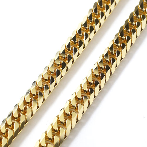 18金 6面カットキヘイ チェーン 造幣局検定刻印入　3596-PW17