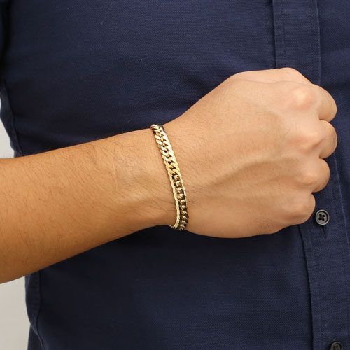 送料無料】【日本製】6面カットキヘイ/喜平チェーン ブレスレット  