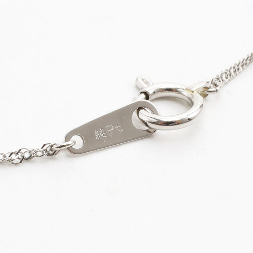 純プラチナ(純Pt/Pt999) ネックレス スクリューチェーン 45cm 1.9g　3626-NM17