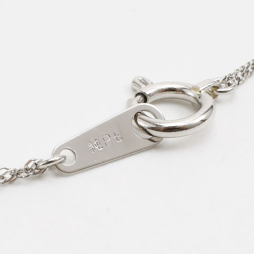 純プラチナ(純Pt/Pt999) ネックレス スクリューチェーン 50cm 2g　3627-NM17