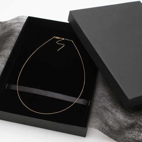 18金 チタン入り 形状記憶 オメガネックレス K18 ショート＆ロング　3659-NM17