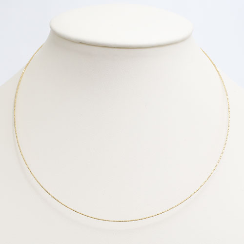 18金 チタン入り 形状記憶 オメガネックレス K18 ショート＆ロング　3659-NM17