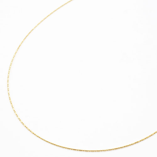 18金 チタン入り 形状記憶 オメガネックレス K18 ショート＆ロング　3659-NM17