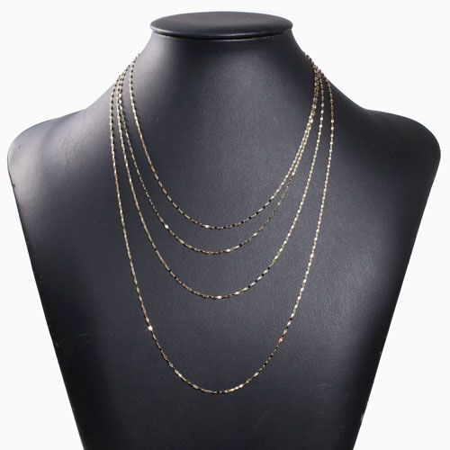 18金 ペダル ロング ネックレス 60cm 3676-PW17