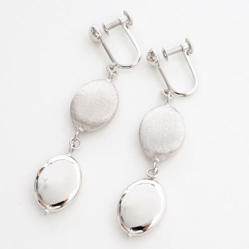 K18 18金 K18WG イヤリング リバーシブル ダブルファンタジー　3685-PW17