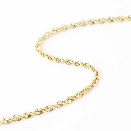 C80819) K18 ホールマーク750 ロープチェーン ネックレス（C80819) K18  