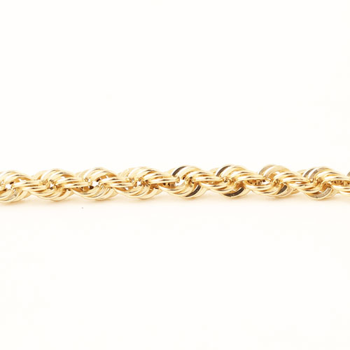 イタリア製 18金 パイプロープチェーン 47cm　1.7g  3776-LC18