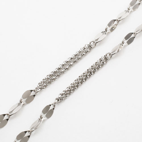 送料無料】【日本製】pt850/プラチナ850 ロングネックレス/チェーン  