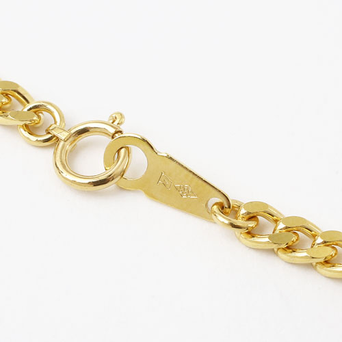 純金 喜平 2面カット ネックレス 50cm 30g 検定刻印　3797-PW18