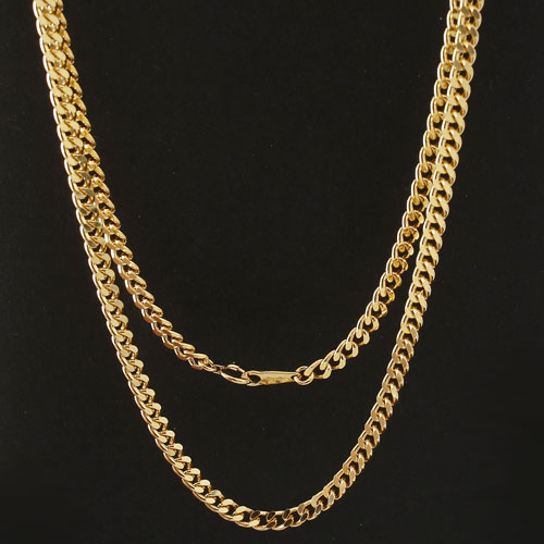 純金 喜平 2面カット ネックレス 50cm 30g 検定刻印　3797-PW18