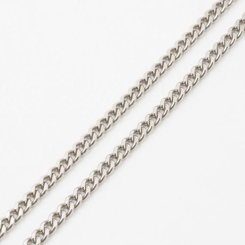 pt850 キヘイネックレス 42cm 4g ２面カットキヘイ　3846-NM18