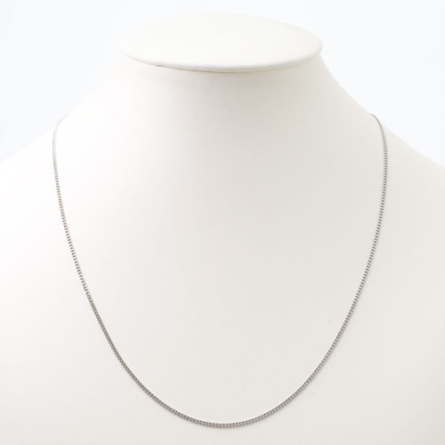 pt850 キヘイネックレス 42cm 4g ２面カットキヘイ　3846-NM18