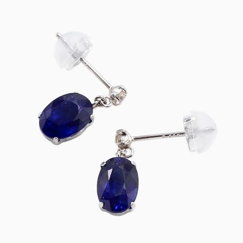 送料無料】プラチナ/Platinum Pt900 ピアス サファイアピアス