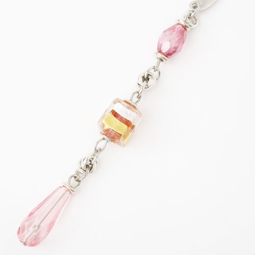 イタリア製 ベネチアンガラス ネックレス　しおり/ブックマーク　キアラ・デザイン 3960-IN18