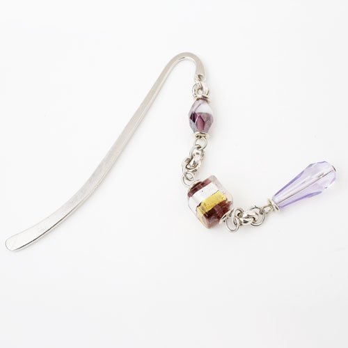 イタリア製 ベネチアンガラス ネックレス　しおり/ブックマーク　キアラ・デザイン 3961-IN18