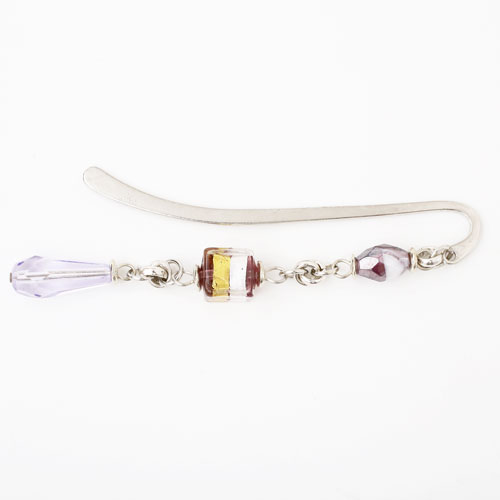 イタリア製 ベネチアンガラス ネックレス　しおり/ブックマーク　キアラ・デザイン 3961-IN18