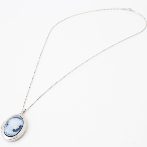 シルバー ロケットペンダント カメオ 貴婦人 MERZ　3981-AD18