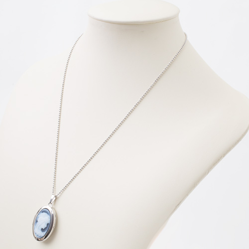 シルバー ロケットペンダント カメオ 貴婦人 MERZ　3981-AD18