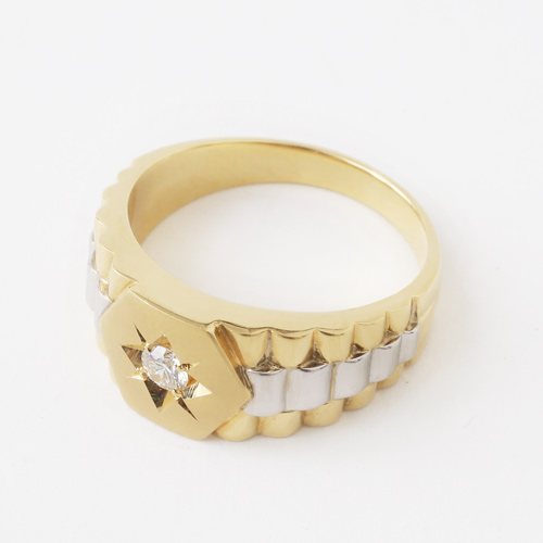 送料無料】【日本製】【受注生産】 リング/指輪 18金/K18 イエロー  