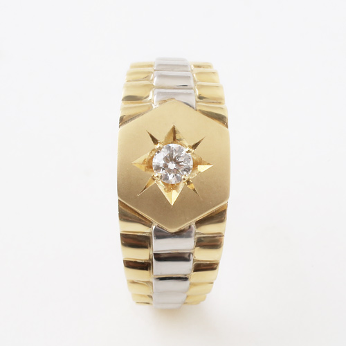 送料無料】【日本製】【受注生産】 リング/指輪 18金/K18 イエロー  