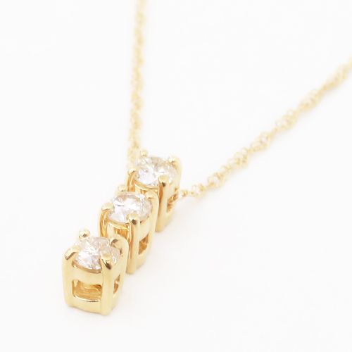 送料無料】18金/K18 ダイヤモンド/Diamond スレーストーン 0.27