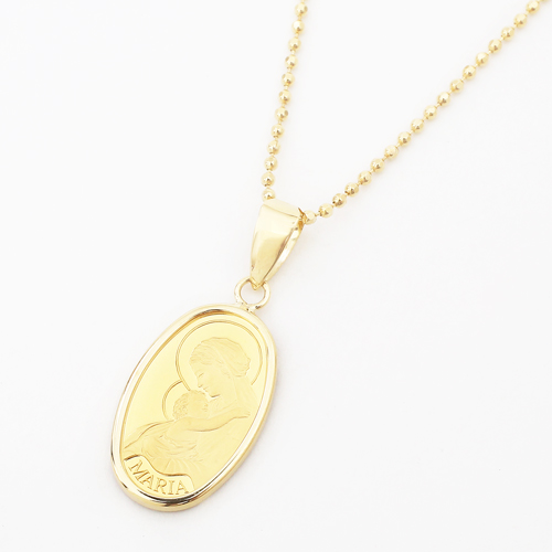 送料無料】【スイス製】18金/K18 純金/K24/24金 ペンダント/ネックレス  