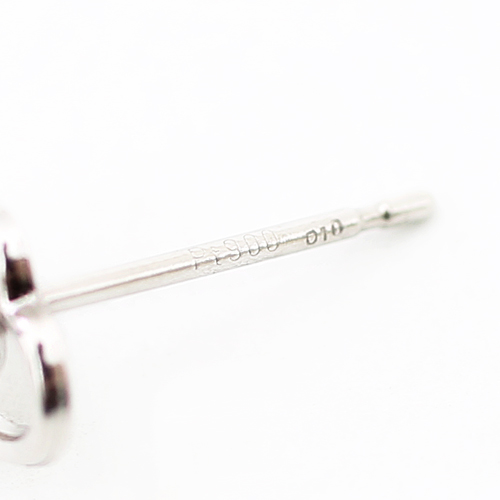 日本製 プラチナ900 ダイヤモンド ピアス オープンハート 合計0.2カラット 4131-HG19