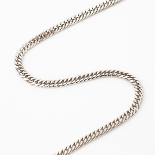 純プラチナ Pt999　ダブル6面カットキヘイ ネックレス　50cm 13g　4145-JK19 