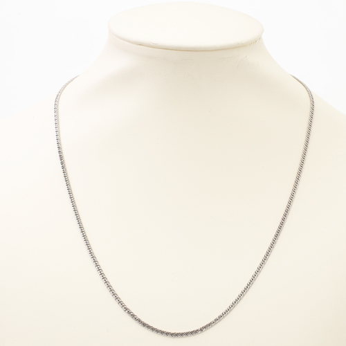 純プラチナ Pt999　ダブル6面カットキヘイ ネックレス　50cm 13g　4145-JK19 