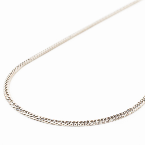 純プラチナ Pt999　ダブル6面カットキヘイ ネックレス　50cm 13g　4145-JK19 
