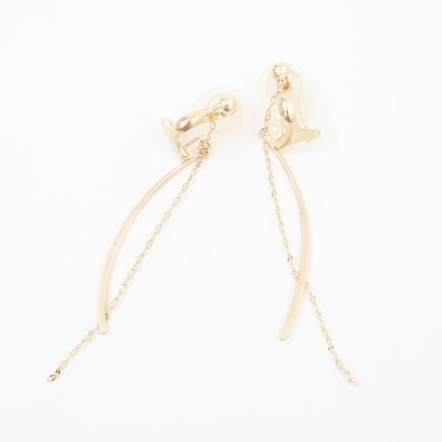 送料無料】【日本製】10金/K10/イエローゴールド イヤリングイヤーカフ