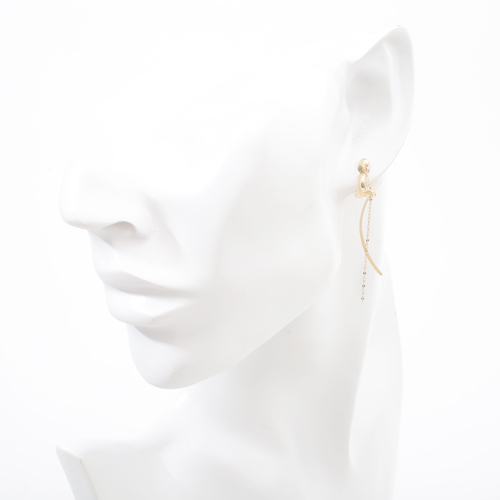 送料無料】【日本製】10金/K10/イエローゴールド イヤリングイヤーカフ