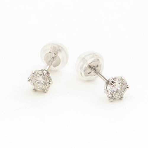 純プラチナ ダイヤモンド 0.23ct Pt999-Pt850 ピアス 鑑別カード2枚付き 4175-UK19
