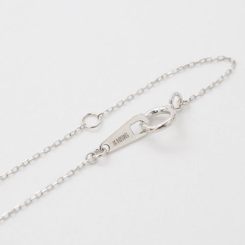 10金 K10WG ホワイトゴールド ネックレス ペンダント 馬蹄 天然石 ペリドット 8月 誕生石 4189-HG20