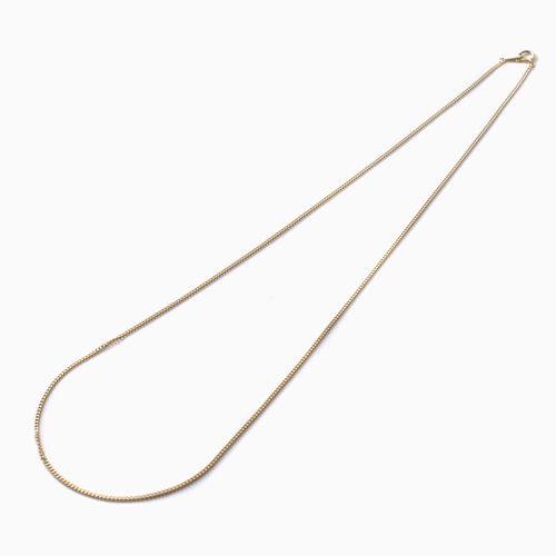18金 K18 ネックレス 2面カットキヘイ スペアチェーン 50cm 4226-NM20