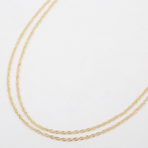 送料無料】【日本製】18金/K18 エレガント ネックレス スクリュー