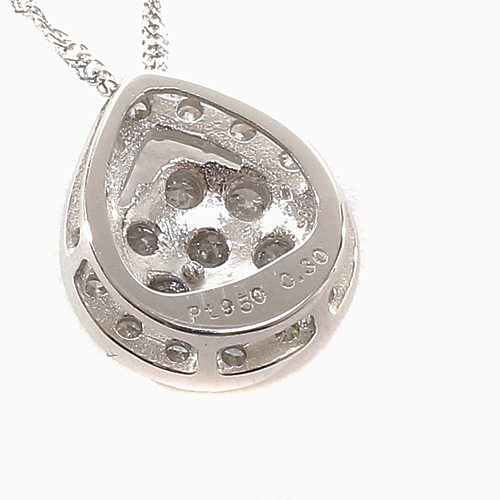 送料無料】プラチナ/Pt950/Platinum パヴェ ダイヤモンド/DIAMOND  