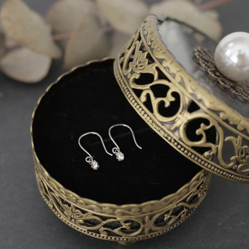 プラチナ Pt900 DIAMOND 0.16カラット フックタイプ ピアス 4297-TK20