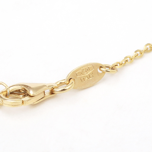 送料無料】【イタリア製】18金/K18 バタフライ 白蝶貝 ペンダント  