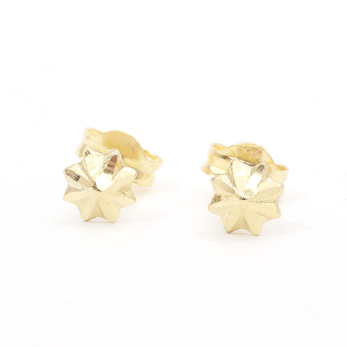 送料無料】 18金/K18/750 GOLD/ゴールド ピアス スタッド スター/星  
