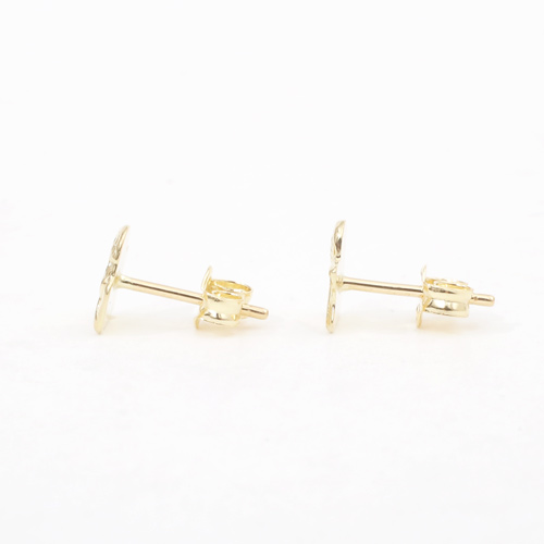 送料無料】 18金/K18/750 GOLD/ゴールド ピアス スタッド 天使  