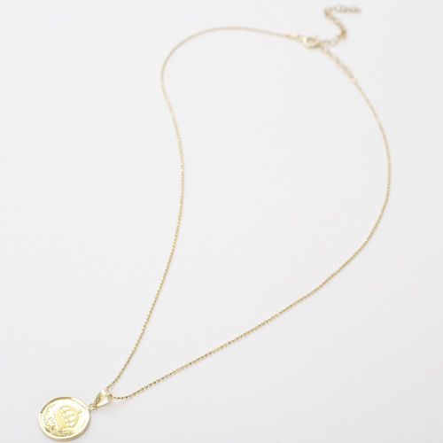 純金 24金  コイン 金貨 ネックレス ライオン クラウン 4326-HG20