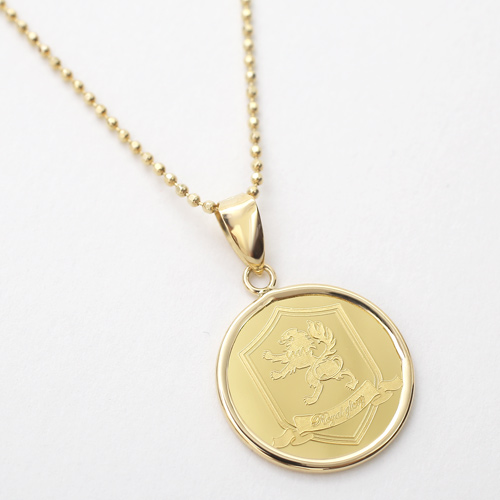 純金 24金  コイン 金貨 ネックレス ライオン クラウン 4326-HG20