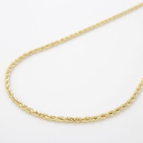 KANYAN (A082701)K18YG ロープチェーン 750 刻印 A082701)K18 ロープチェーン YG 750 刻印 ネックレス 18金