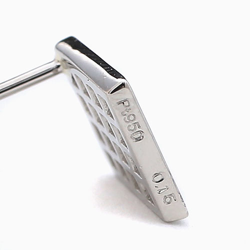 プラチナ 950 ピアス ダイヤモンド 合計2カラット ひし形  4381-HG21