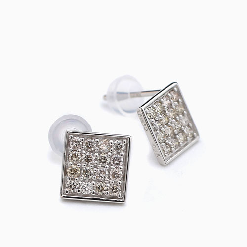 プラチナ 950 ピアス ダイヤモンド 合計2カラット ひし形  4381-HG21