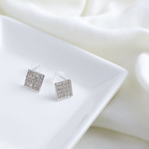 プラチナ 950 ピアス ダイヤモンド 合計2カラット ひし形  4381-HG21