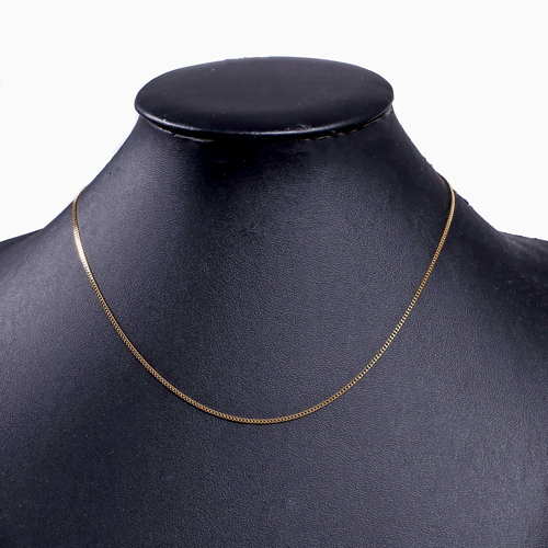 送料無料】18金/K18 40cm 3g キヘイ/きへい/喜平チェーン 上下2面  